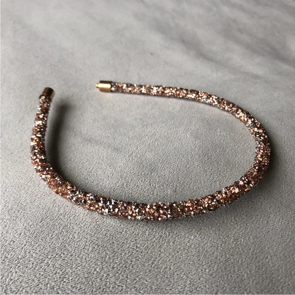 Champagne Rhinestone Crystal Round Headband ~ Brand New!